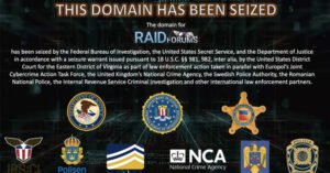 The domain of SSNDOB shown seized by FBI