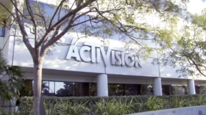 Activision logo seen at its headquarters