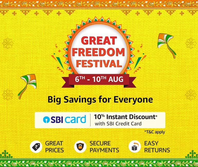 Amazon announces Great Freedom Festival Sale in India from 6th to 10th