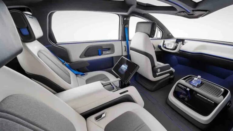 Baidu unveils self-driving robotaxi with removable steering wheel