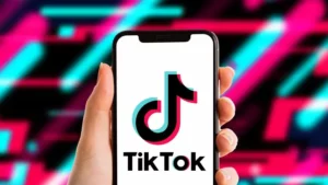 TikTok logo depicted on a screen