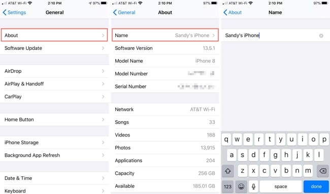 How to change device name on iPhone? - TechStory