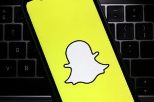 Snapchat logo depicted on a screen