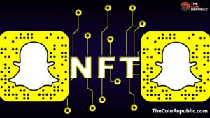 Snapchat logo alongside NFT