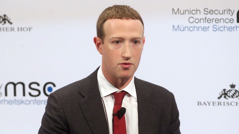Mark Zuckerberg during an event