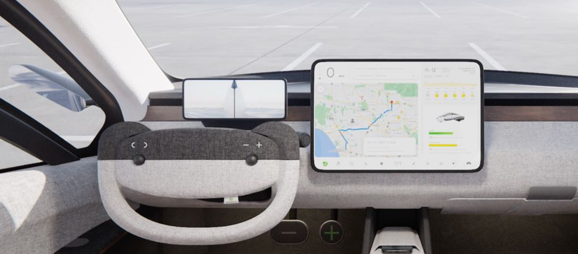 Aptera Reveals Gamma (Near-Production) Vehicle Interior