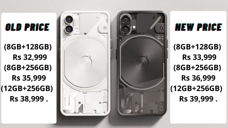 Nothing Phone (1) pricing hiked just after a month of its launch