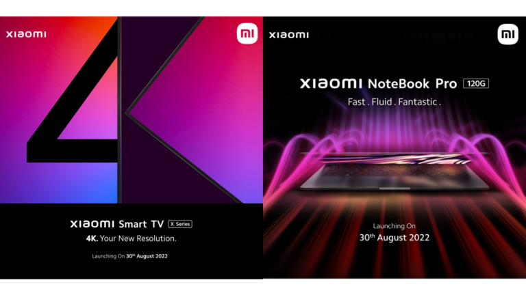 Xiaomi to launch NoteBook Pro 120G, Smart TV X series in India on 30th August
