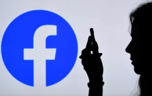 Facebook logo depicted