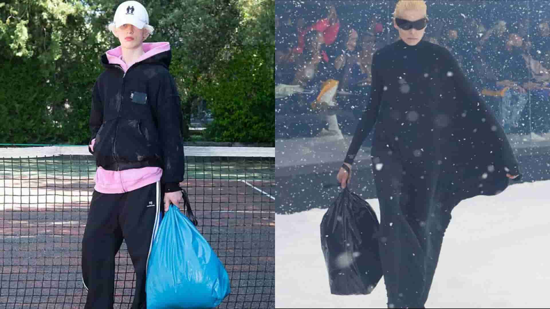 Balenciaga's Trash-Bag Pouch Inspires Social Media Reactions