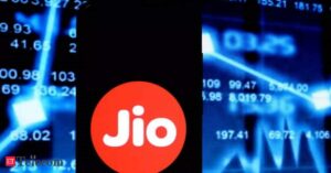 Jio logo depicted on a screen