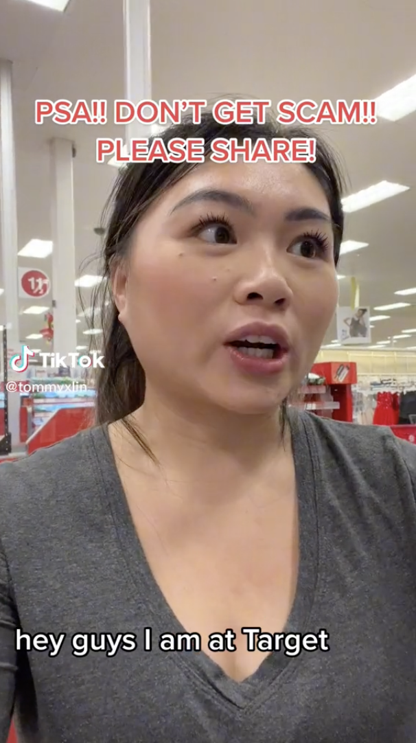 Target Customer Warns Viewers of $100 Apple Gift Card Scam