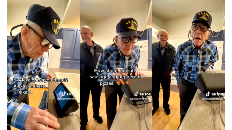 80-year-olds use Alexa for the 1st time and their reaction is priceless!