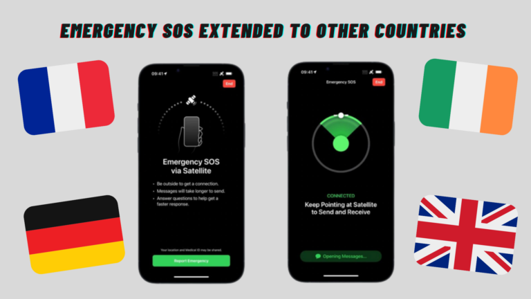 Apple extends the support for Emergency SOS via satellite to more countries