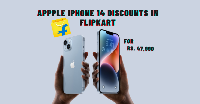 Buy the new Apple iPhone 14 for as low as Rs. 47,990 via Flipkart