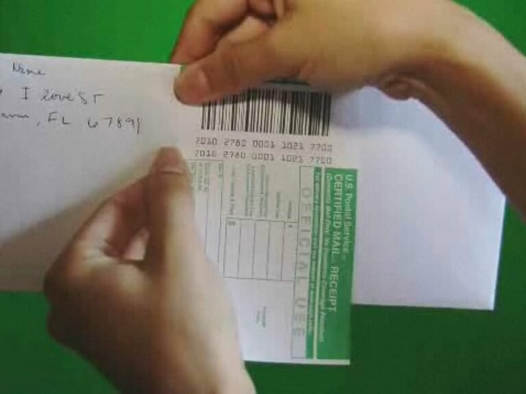 A certified Letter