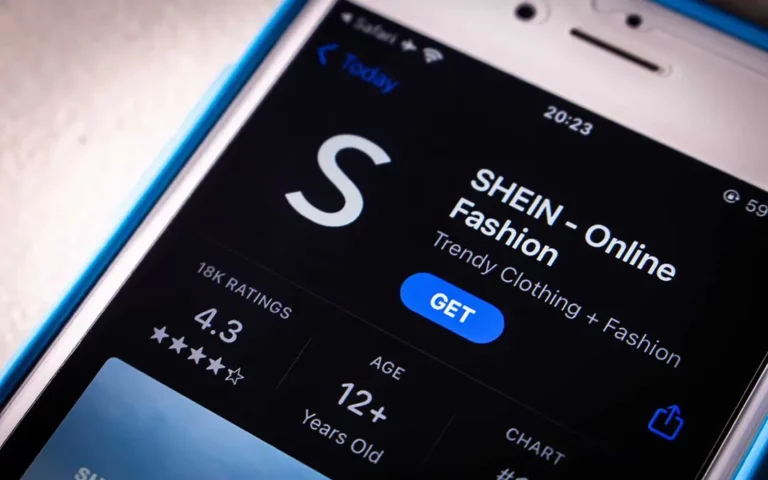 SHEIN on a phone screen