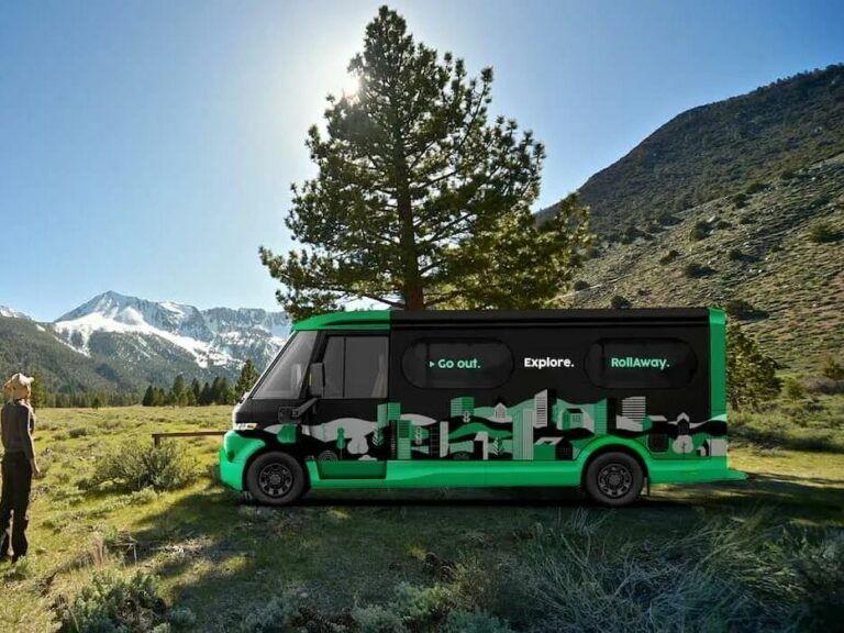 This GM Brightdrop-based electric van is a hotel room with five-star amenities, 250m range