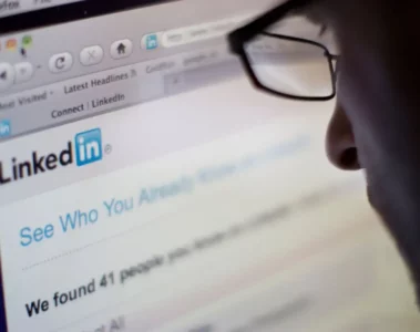 LinkedIn on a desktop screen
