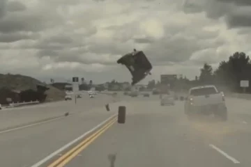 Tesla driver claims Autopilot tried to avoid wheel flying off a car in scary crash caught on video