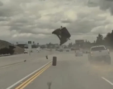 Tesla driver claims Autopilot tried to avoid wheel flying off a car in scary crash caught on video