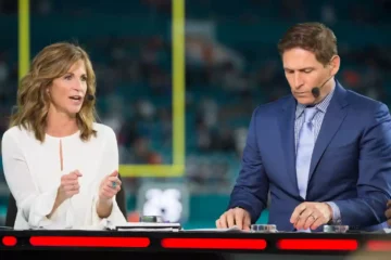 Suzy Kolber, left, and Steve Young were among two of the high-profile cuts at ESPN reportedly announced on Friday. Photograph: Icon Sportswire/Getty Images