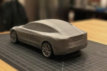 Tesla Model for 3d printing prototype