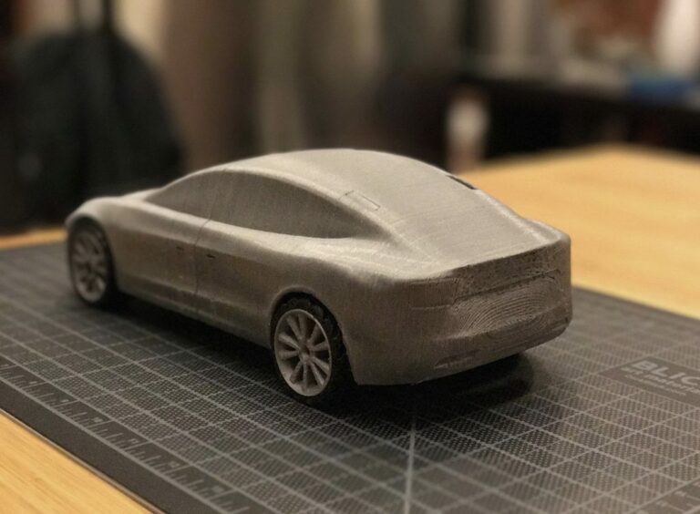 Tesla Model for 3d printing prototype