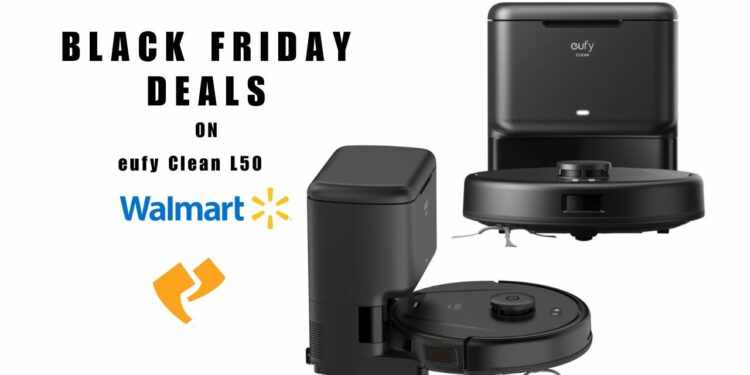 Black Friday Deals - eufy Clean L50 Robot Vacuum Cleaner for 60% off