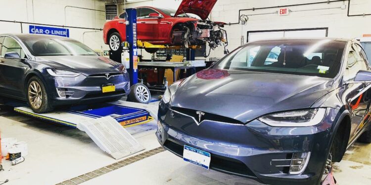 tesla repair process