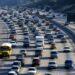 California Traffic Drone Shot