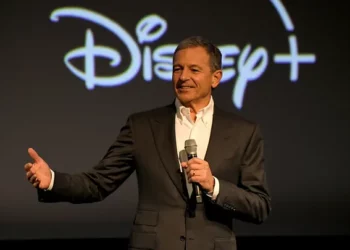 Disney CEO Bob Iger speaking at an event.