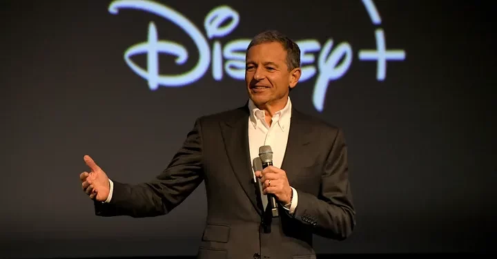 Disney CEO Bob Iger speaking at an event.