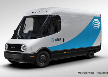 Concept Image of Rivian Trucks by AT&T