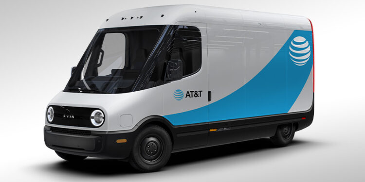 Concept Image of Rivian Trucks by AT&T