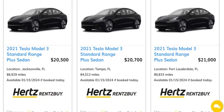 Hertz Is Selling Its Model 3s Fleet, Grab Yours Now!