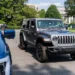 President Joe Biden test drives an all-electric Jeep Rubicon