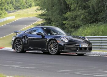 Rumoured Porsche hybrid spotted in testing