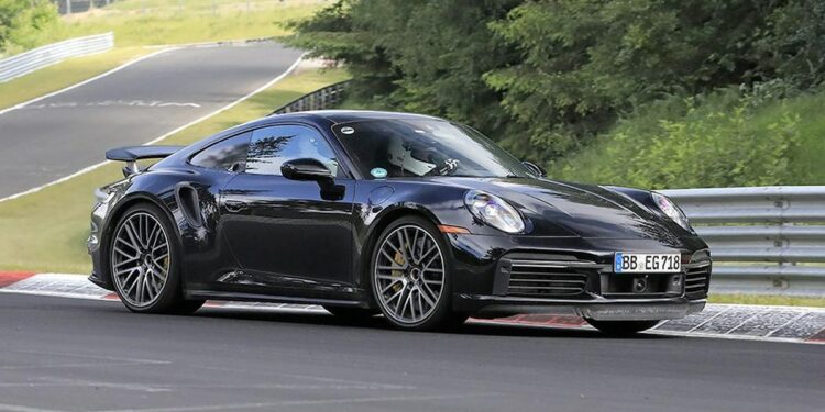 Rumoured Porsche hybrid spotted in testing