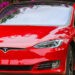 tesla car red