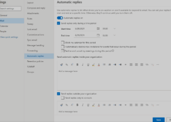 How to Set Up Out of Office in Outlook App