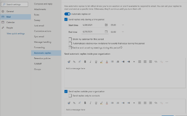 How to Set Up Out of Office in Outlook App