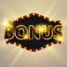 Online casino bonus, slot machine, casino chips flying realistic tokens for gambling, cash for roulette or poker,