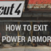 How to Exit Power Armor Fallout 4
