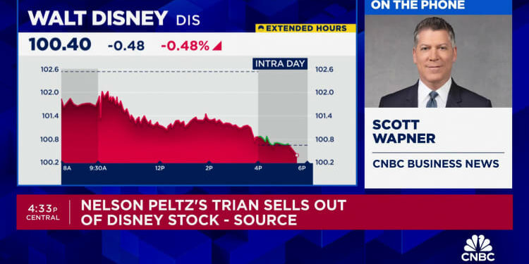 Disney Proxy Battle Over: Peltz Sells Stake After Board Seat Loss