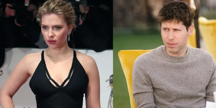 Scarlett Johansson and Sam Altman ChatGPT