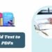 how to add text to pdfs