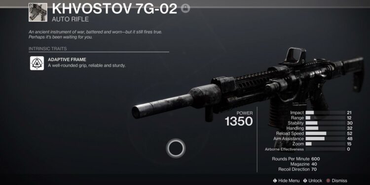 How To Get Exotic Khvostov in Destiny 2