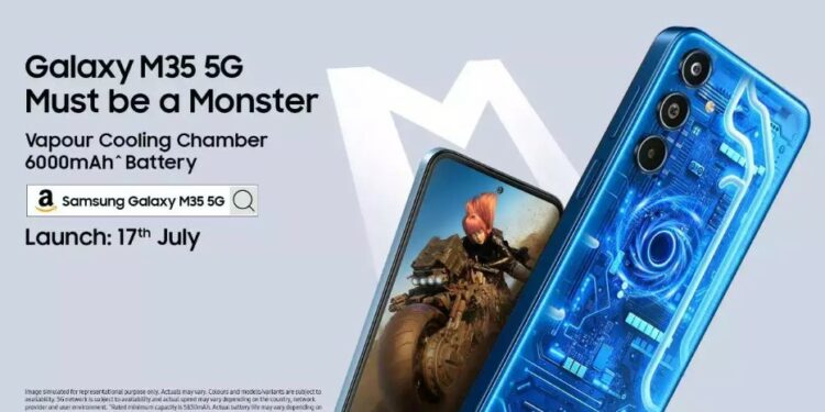 Samsung is gearing up to unveil Galaxy M35 smartphone