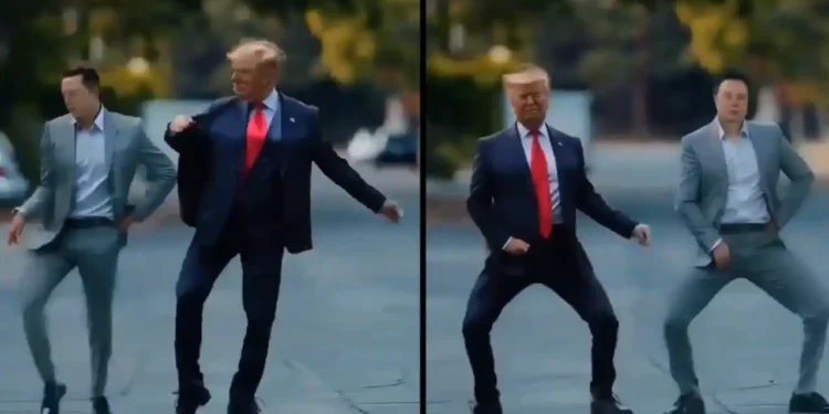 Elon Musk Dances with Trump: Tweets “Haters Will Say This Is AI”